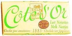 Молочный шоколад с лесными орехами Lait Noisettes "Cote d'OR", 2х75г