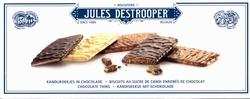 Печенье Jules Destrooper сливочное в темном, белом и молочном шоколаде, 100г.