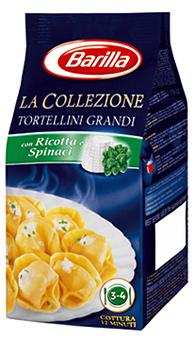 Макаронные изделия (с начинкой) Тортеллини с сыром Рикотта и шпинатом "Barilla La Collezionne", 250г