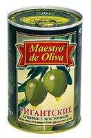Оливки MAESTRO DE OLIVA Гигант с/к, ж.б., 420 г
