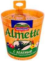 Нежный творожный сыр "Almette" Hochland с зеленью, 150г