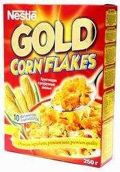 Хрустящие кукурузные хлопья "Gold Corn Flakes", 250 г
