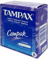 Тампоны Tampax Compak лайтс (пластиковый аппликатор), 8шт