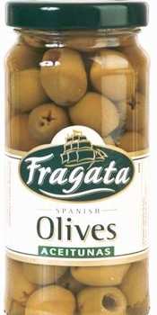 Оливки Fragata зеленые без косточки с/б, 240г.