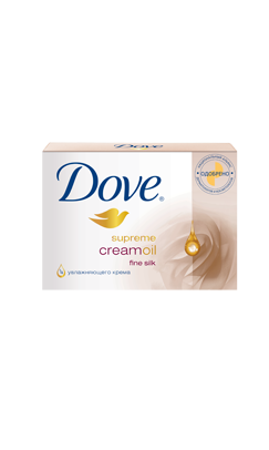 Крем-мыло "Dove" с натуральными маслами "Нежный шелк", 135г.
