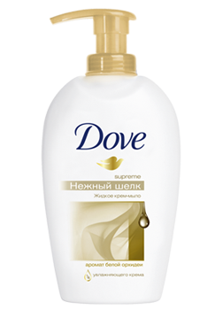 Жидкое крем-мыло Dove "Нежный Шелк", 250 мл