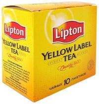 Чай "Lipton - Yellow Label Tea", 20г (10 пакетиков)