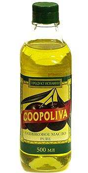 Масло оливковое 100% "Coopoliva" (стекло), 0,5л.