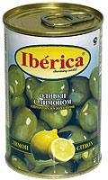 Оливки IBERICA с лимоном, ж.б., 300 г