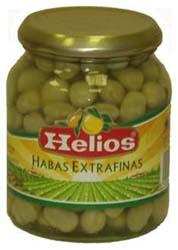 Бобы консервированные Habas Extrafinas "Helios" с/б, 340г