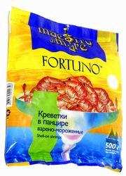 Креветки в панцире варено-мороженные "Fortuno", 500 г