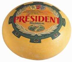 Сыр Президент Мадригал 50% 12кг.
