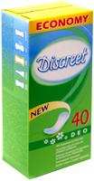 Прокладки гигиенические ежедневные Discreet deo экономичная упаковка, 40шт.