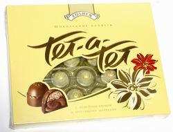 Шоколадные конфеты "Тет-а-тет" с кофейным кремом и хрустящими шариками, 230 г