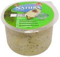 Сыр "Natura" натуральный сливочный с укропом 38%, 400г