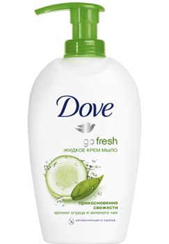 Жидкое крем-мыло Dove "Прикосновение свежести", 250 мл