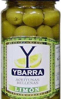 Оливки YBARRA зеленые с лимоном с/б, 240г.