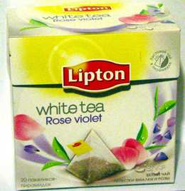 Чай белый байховый ароматизированный Lipton Rose Violet white tea с лепестками роз и фиалок